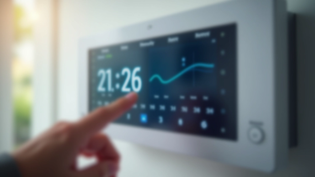 Digitale Heizungssteuerung mit Wochenprogramm, Bildschirm zeigt Zeitplan für Temperaturabsenkung